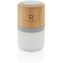 Bambusový reproduktor 3W s náladovým světlem
