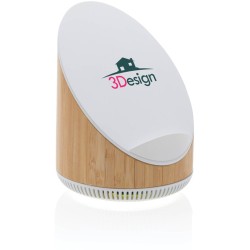 Bambusový reproduktor Ovate 5W s bezdrátovou nabíječkou 15W
