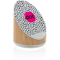 Bambusový reproduktor Ovate 5W s bezdrátovou nabíječkou 15W