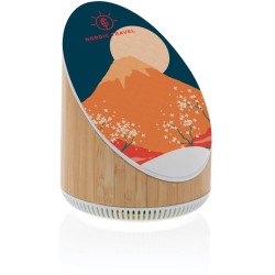 Bambusový reproduktor Ovate 5W s bezdrátovou nabíječkou 15W