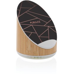 Bambusový reproduktor Ovate 5W s bezdrátovou nabíječkou 15W