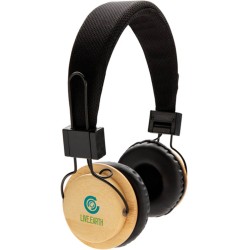 Bambusová bezdrátová sluchátka