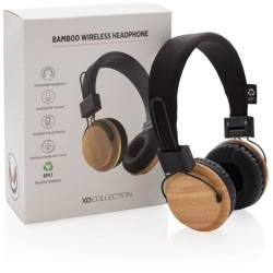 Bambusová bezdrátová sluchátka