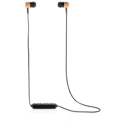 Bambusová bezdrátová sluchátka do uší