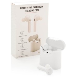 Skutečně bezdrátová sluchátka Liberty v nabíjecí krabičce