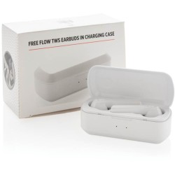 TWS bezdrátová sluchátka v nabíjecí krabičce Free Flow