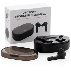 Light up TWS sluchátka v nabíjecí krabičce