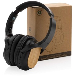 Bezdrátová sluchátka Elite z FSC bambusu a RCS recykl. ABS