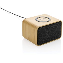 Bezdrátový reproduktor s 5W Qi z FSC bambusu a RCS rplastu
