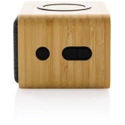 Bezdrátový reproduktor s 5W Qi z FSC bambusu a RCS rplastu