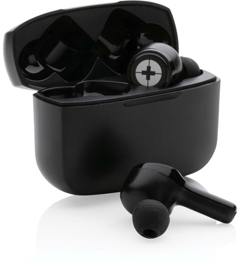 Swiss Peak TWS sluchátka s ANC z RCS recyklovaného plastu