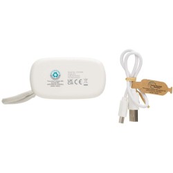 TWS sluchátka z RCS recykl. plastu a FSC bambusu