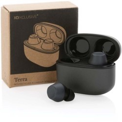 TWS sluchátka Terra z RCS recykl. hliníku a ABS