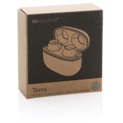 TWS sluchátka Terra z RCS recykl. hliníku a ABS