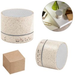 LINEU. Reproduktor z ABS a slaměných vláken s mikrofonem