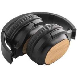 GOULD. Bezdrátová sluchátka z bambusu a ABS s přenosem BT 50