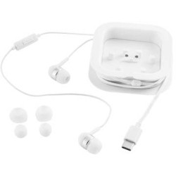 PRESLEY. Recyklovaná sluchátka z ABS s vestavěným mikrofonem