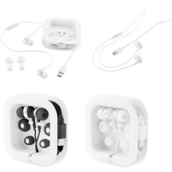 PRESLEY. Recyklovaná sluchátka z ABS s vestavěným mikrofonem