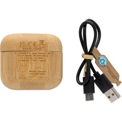 TWS sluchátka z RCS RPET a bambusu