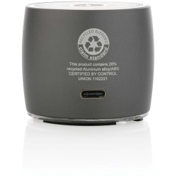 Basový reproduktor Swiss Peak 3W z RCS recykl. hliníku