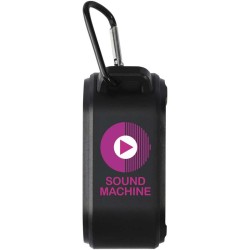 Solo 3W IPX5 solární Bluetooth reproduktor z RCS recyklovaného plastu s karabinou