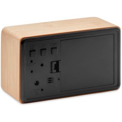 Miri clock Budík v bambusovém krytu