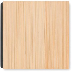 Mara clock Budík s LED v krytu z bambusu