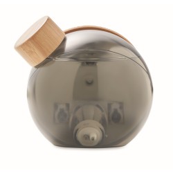 Droppy lux Bambusové LCD hodiny na vodu