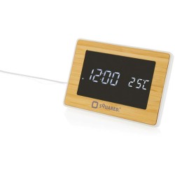 LED meteostanice Utah z RCS rec. plastu a FSC bambusu