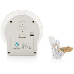 LCD stolní hodiny Utah z RCS rec. plastu a FSC bambusu