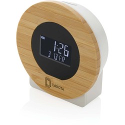 LCD stolní hodiny Utah z RCS rec. plastu a FSC bambusu