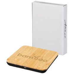 Leaf bezdrátová nabíjecí podložka z bambusu a látky