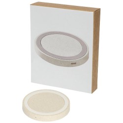 Naka 5W bezdrátová nabíjecí podložka z pšeničné slámy