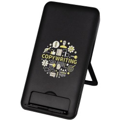 10W bezdrátová nabíjecí podložka Loop z recyklovaného plastu se stojánkem na telefon