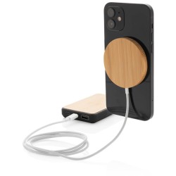Bambusová magnetická bezdrátová nabíječka 10W