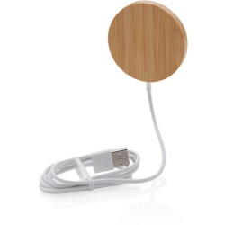Bambusová magnetická bezdrátová nabíječka 10W