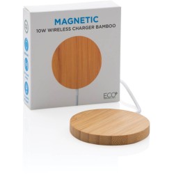 Bambusová magnetická bezdrátová nabíječka 10W