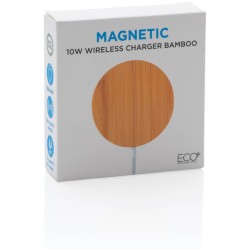 Bambusová magnetická bezdrátová nabíječka 10W
