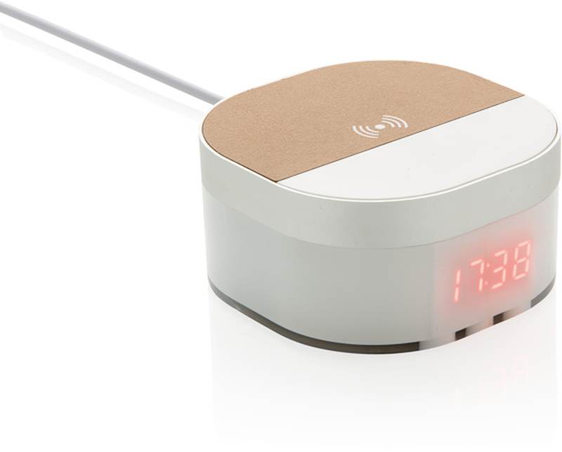 Bezdrátově nabíjecí digitální hodiny Aria 5W