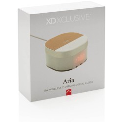 Bezdrátově nabíjecí digitální hodiny Aria 5W