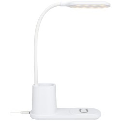 Stolní lampa a organizér s bezdrátovou nabíječkou Bright