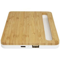 10W bambusová bezdrátová nabíječka Medake