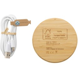 Bezdrátová nabíječka 5W z FSC bambusu