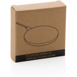 Bezdrátová nabíječka 5W z FSC bambusu