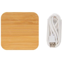 Bezdrátová nabíječka 5W s USB z FSC bambusu