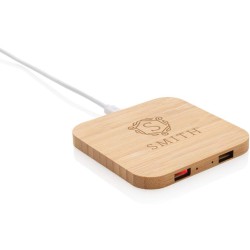 Bezdrátová nabíječka 5W s USB z FSC bambusu