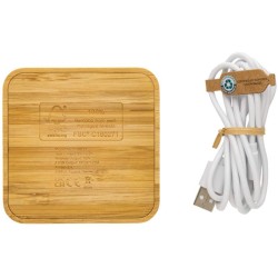 Bezdrátová nabíječka 10W s USB z FSC bambusu