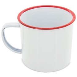 Smaltovaný plechový hrnek