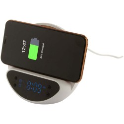 Bezdrátová nabíječka s budíkem Rabolarm