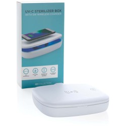 UV-C sterilizační box s bezdrátovým nabíjením 5W